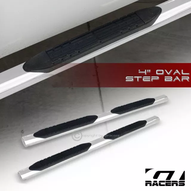 For 2002-2006 Honda Crv Cr-V 4" Oval Ss Chrome Side Step Nerf Bars Running Board