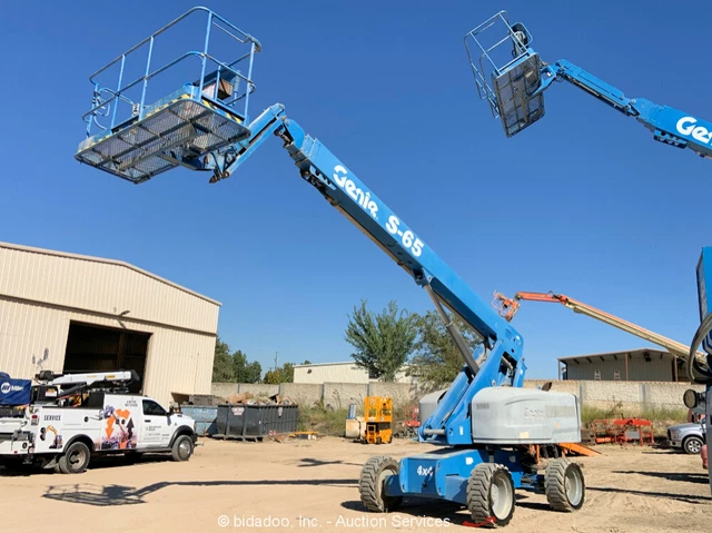 2014 Genie S-65 65' 4WD Diesel Telescopic Boom Lift Man Aerial Diesel