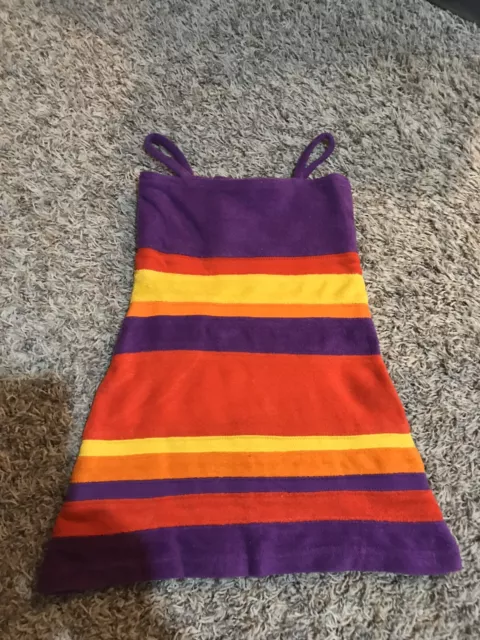 Robe boutique fille Jaffa oink bébé taille 18 M mois violet rouge orange jaune