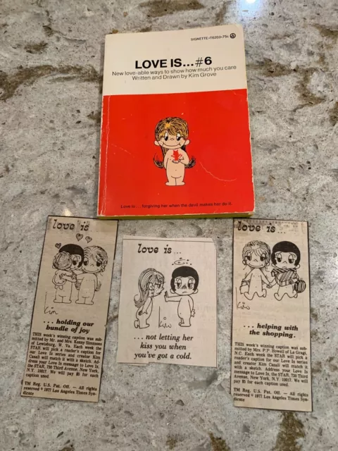 Love Is… #6 Kim Grove Vintage Book - 1970s Missing pages-read discription