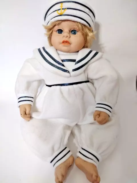 Heritage baby realistic doll with clothes, blonde hair, blue eyes long eyelashes