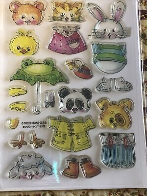 Stampendous Clear Acrylic Stamp Set Animals Spring Short Stack SSC1240 NEW 3