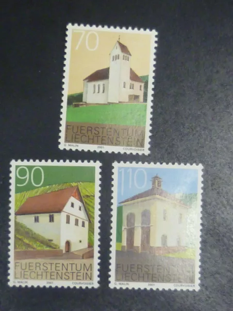 Liechtenstein Minr.: 1268 - 1270 Ortsbildschutz 2001 **, postfrisch, MNH