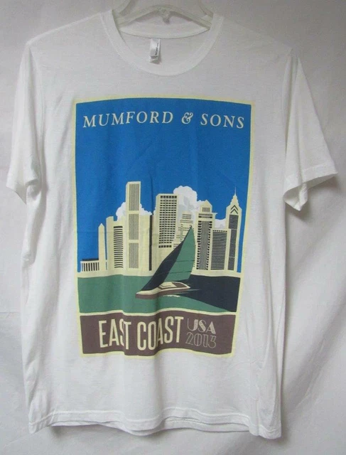 Mumford & Sons 2013 East Coast USA Tour T-Shirt, Mens Size X-Large A1 2226