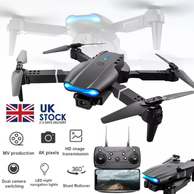 Drone X Pro WIFI FPV 4K HD Dual Camera Foldable RC Quadcopter Gifts