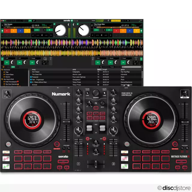 Numark Mixtrack Platinum FX, 4-Deck Serato DJ Controller