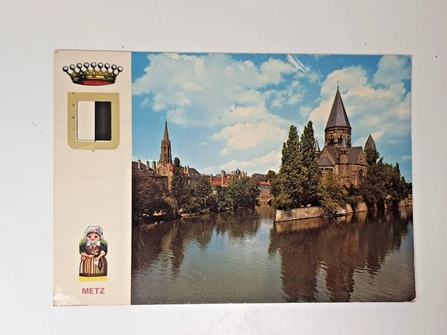 Cpa 57 Metz Le Temple Protestant Sur Les Bords De La Moselle 1977 Editions Mage