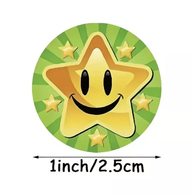 Well Done Star Reward Stickers for School Teachers, Parents, Excellent 3