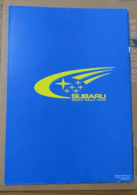 SUBARU WRC Great Challenge 2001 Full Color Book Official Limited RARE One Owner 2