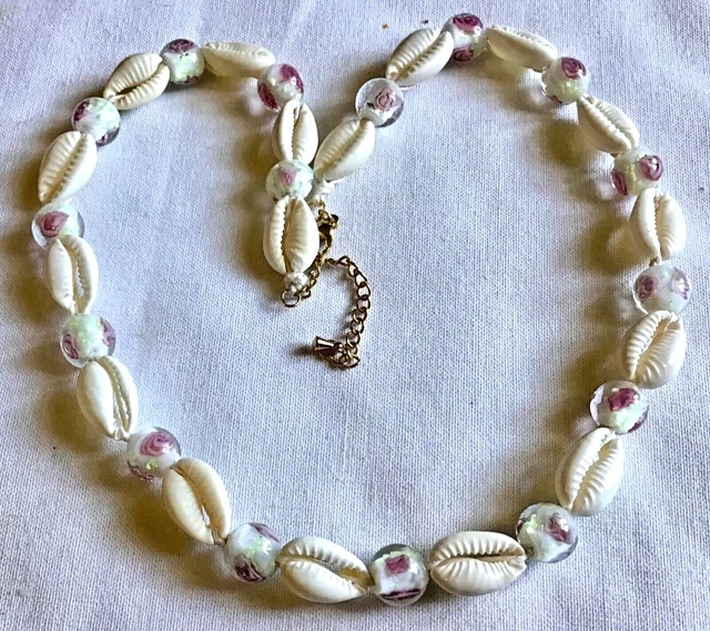 Collier Ras Du Cou Ethnique Perles D'os, Bois Et Graines - Longueur 29cm, Marron/beige, Occasion