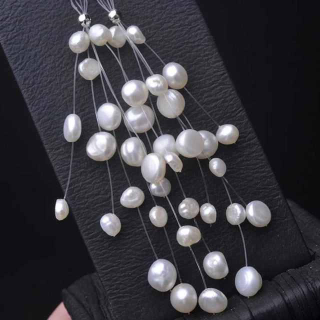 Natural Freshwater Pearl Earrings Grapes Cluster eardrop Ear stud CARNIVAL