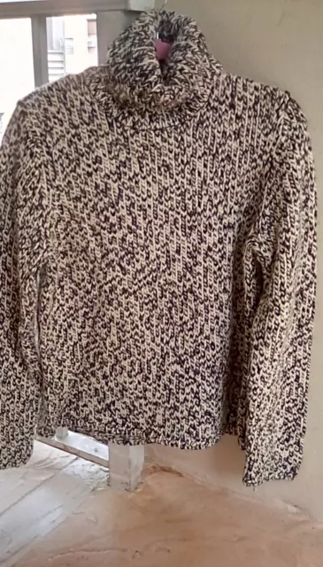 RALPH LAUREN WOMEN'S Large chunky knitted turtle neck sweater ~ Size ...