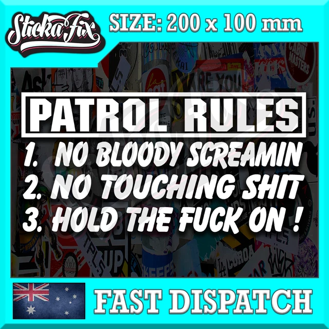 PATROL 4X4 CAR vinyl STICKER funny DECAL 4WD Ute JDM Van Truck Drift