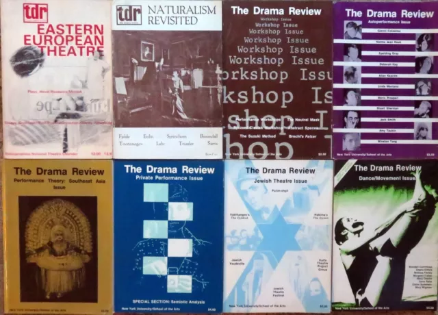 THE DRAMA REVIEW - Eight (8) Issues from 1967-1980