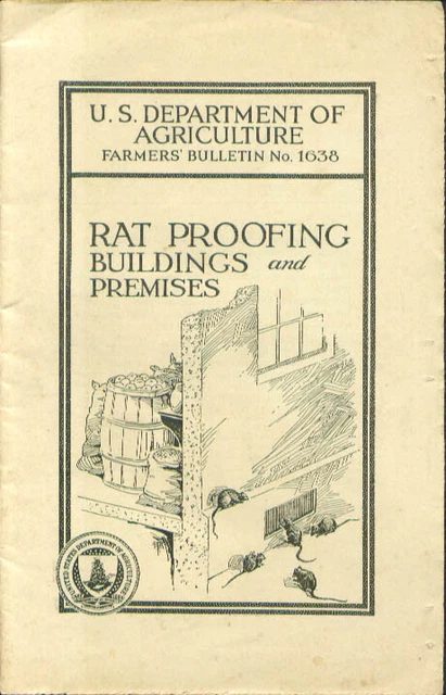 Rat Proofing Buildings & Premises US Department Agriculture Bulletin 1930