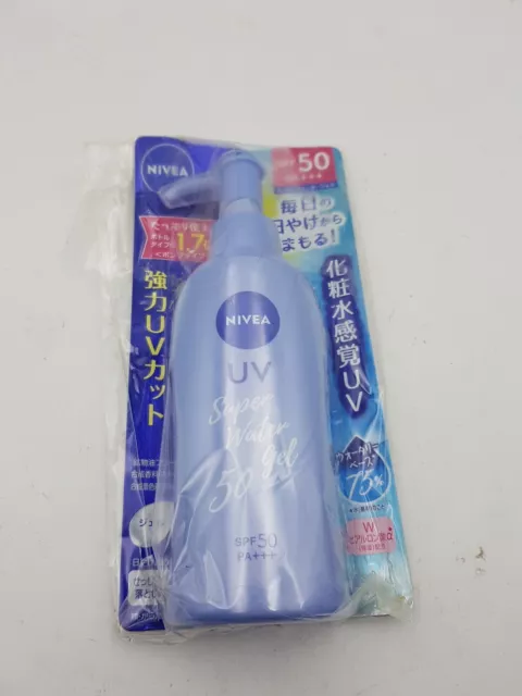 Pompa Gel Acqua Nivea Sun UV Super Acqua Protezione Solare Senza Fragranza 50 Made in Japan