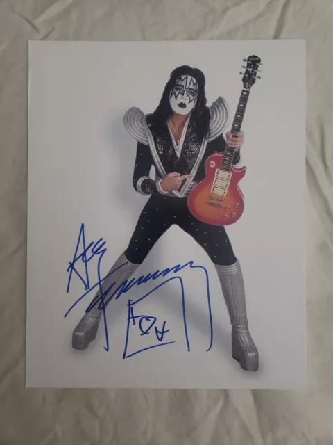 Kiss Ace Frehley Autograph 8"x10" Signed Photo