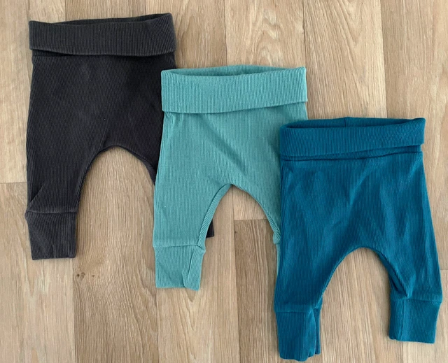 Baby Boy Girl Unisex 0-3 months NEXT Set of 3 Pairs Ribbed Leggings