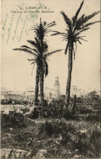 CPA AK MAROC CASABLANCA - Vue prise du Cimetiere Musulman (125364)