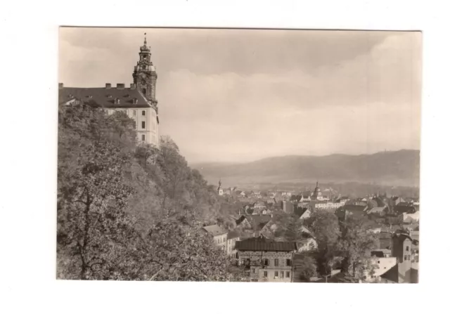 AK Ansichtskarte Rudolstadt / Heidecksburg mit Blick auf die Stadt