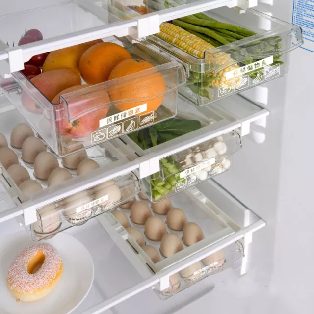 Fridge Organizer Fruit Egg Refrigerator Storage Rack Under-shelf Refrigerator_wf