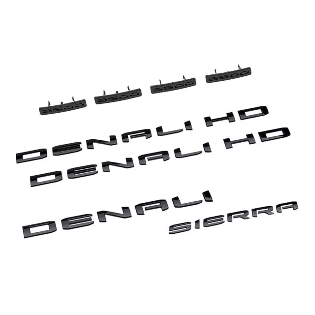 2024 GMC SIERRA 2500HD 3500HD Denali HD Black Emblem Kit 86790675