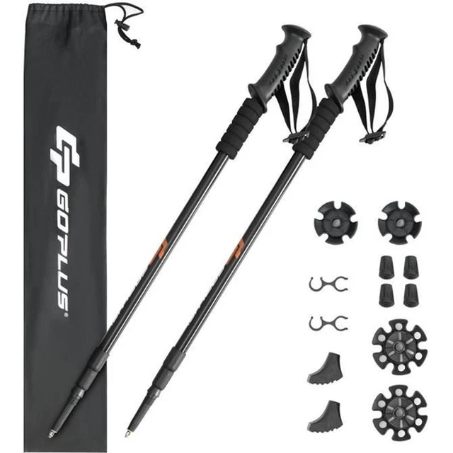 Baton De Marche Bâtons De Marche Pliable, Bâtons De Randonnée Téléscopique En Aluminium Ultra Léger Pour Télescopique Decathlon