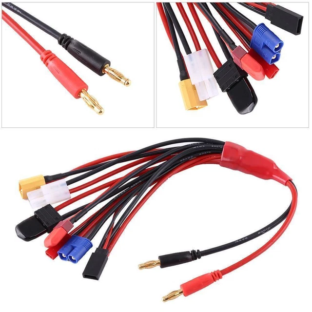 Chargeur Multi-fonctions 8en1/19en1 Pour Batteries RC Lipo - Adaptateur Et Câbles Inclus