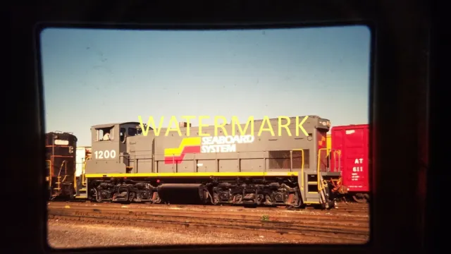 Cw20 Train Engine Locomotive 35Mm Slide Railroad Seaboard Charleston, Sc 1984