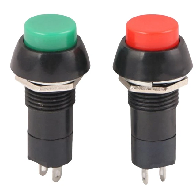 5-PACK BUTTON SWITCHES Compact Design Switch Available In Random Colors ...