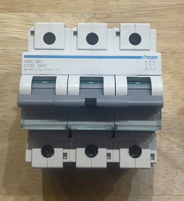 Circuit breaker Hager Polo HMC390 C100A / #Z M0XX 5849
