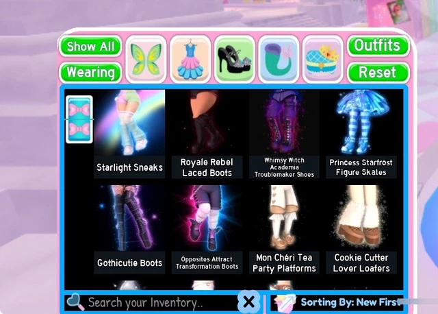 Royale Rebel Set Boots ROBLOX ROYALE HIGH In Inventory