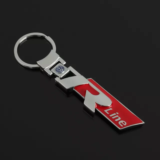 Volkswagen R Line Red Logo Metal Car Keyring Keychain Metal Key Ring AUS