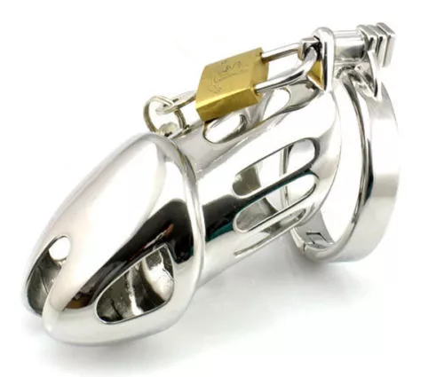 Hot Sell Classic metal male chastity belt device Slave dick cage,cock lock
