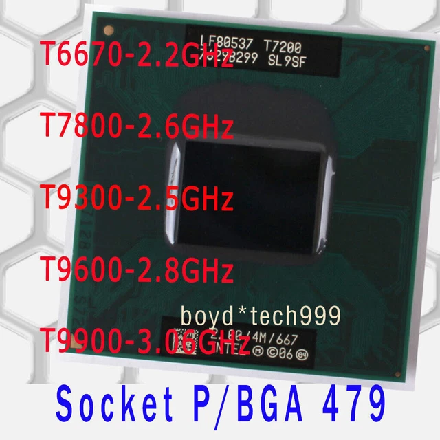 Torre PC Procesador Intel Core 2 Duo Mobile T9300, 2.5 GHz, 6 MB Caché, 800 MHz FSB - Estado Como Nuevo Procesador Reacondicionado