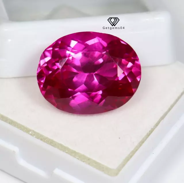 Extremely Rare Pink Sapphire Oval Cut 19.00 Ct NATURAL CERTIFIED Loose Gemstone