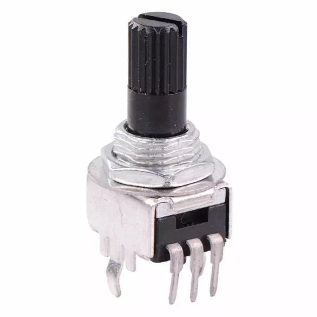 10 x 250K Logarithmic 9mm Potentiometer Knurled 6mm Shaft