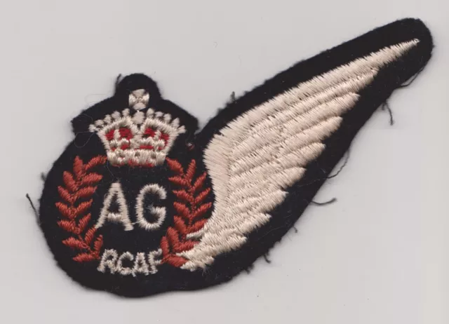 RCAF Royal Canadian Air Force WW2 Air Gunner's (AG) Pilot Wings