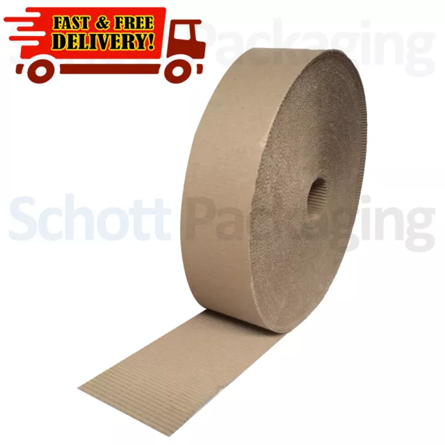 CORRUGATED CARDBOARD PAPER ROLL 300mm x 75M METRES