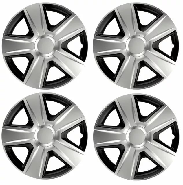 4x Wheel Trims Hub Caps 15" Covers fits Skoda Fabia Citigo Felicia Fabia Octavia