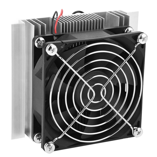 12V Semiconductor Refrigerazione Thermo Peltier Cold Plate Cooler Con Ventilator