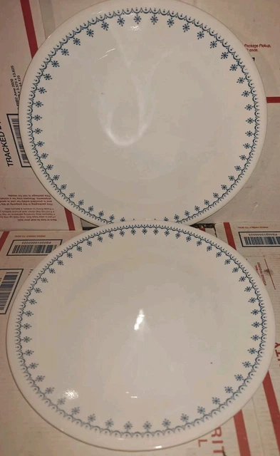 VINTAGE CORELLE Blue Snowflake Garland 10-1/4