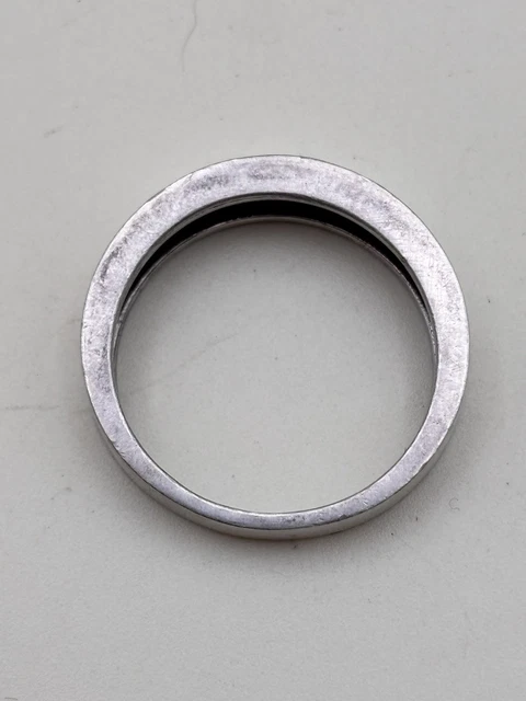 Ancienne Bague Argent Massif Alliance Anneaux Créateur chevalière tank