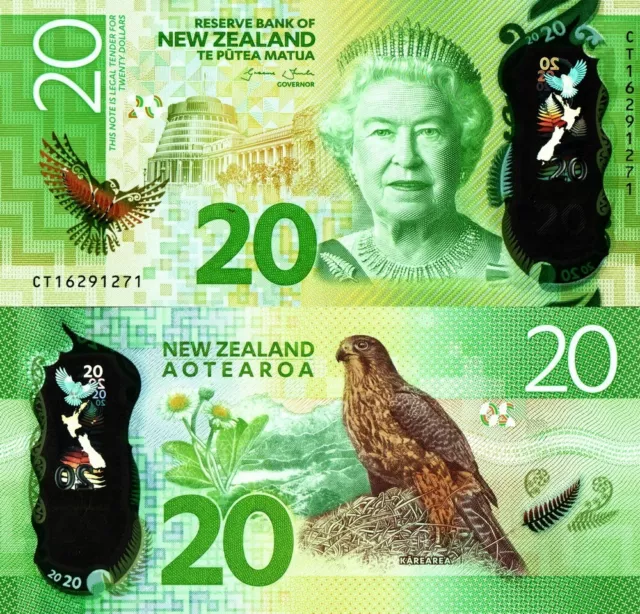 NUOVA ZELANDA - New Zealand 20 Dollars 2016 Polymer FDS - UNC