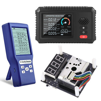 LCD Digital Air Quality Monitor Meter Gas Analyzer Tester CO2 PM2.5 TVOC/HLW-100