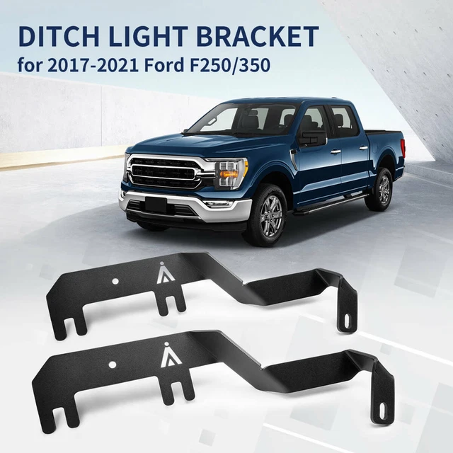Lasfit Ditch Light Bracket Mount Custom for Ford F250 F350 2017-2021 Heavy Duty