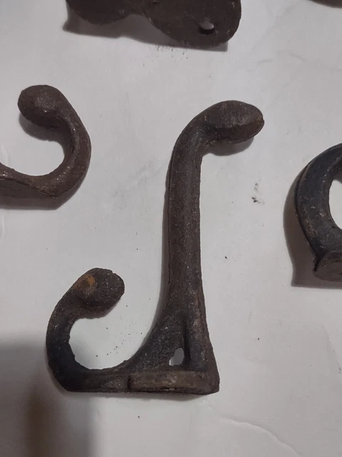 Cast Iron Hat Coat Hooks Lot of 20 Architectural Salvage 2