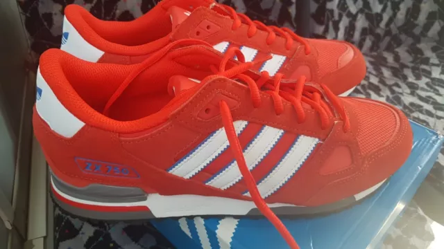 Adidas ZX 750 Originals -ID7597- rot-weiss Gr. 44 2/3 NEU OVP