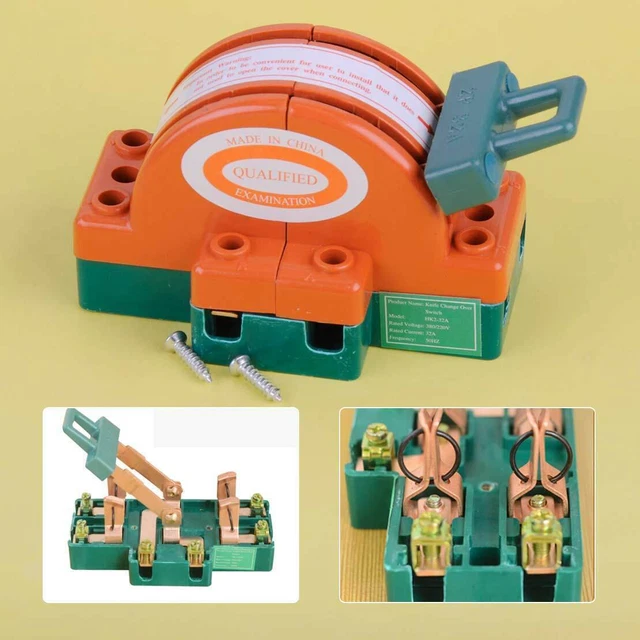 2POLE 32A ISOLATOR Switch DPDT Double Throw Switch Load Disconnector