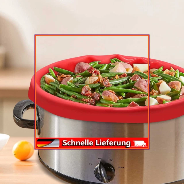 2 piezas cocina Slow Cooker Liner Bag silicona reutilizable botín de cocina